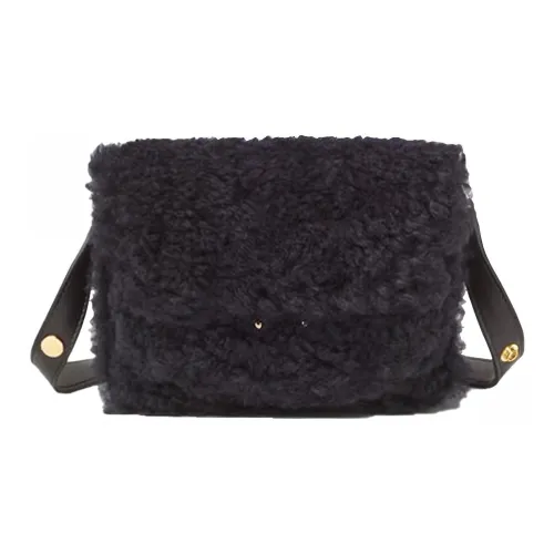 MARNI Основная часть Овчина Телячья кожа Сумка через плечо Мини Женские Черный