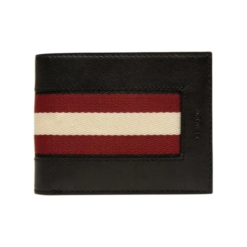 BALLY Кожа 3 в 1 Кошелек для монет Мужской Черный