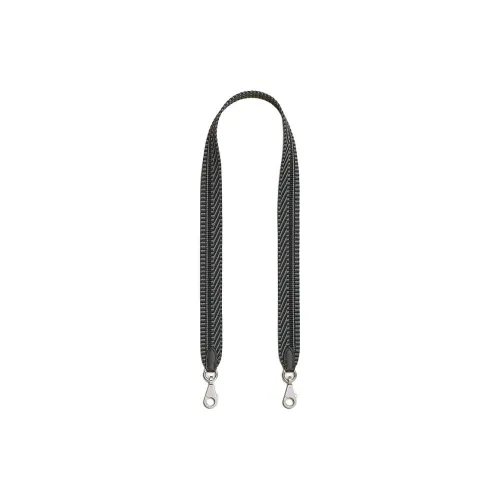 HERMES Cavale Холст Swift Телячья кожа Сумка Ремень Женский Туманный Серый и Черный