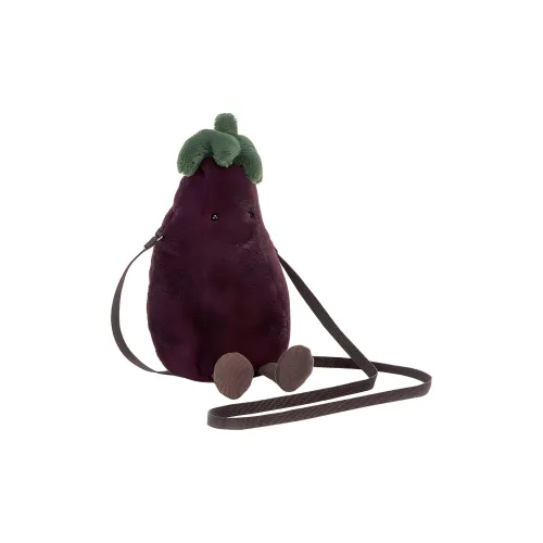 JELLYCAT Fun Food Collection Amuseable Баклажан Темно-фиолетовый Куклы Плюшевая кукла 24 см Высота