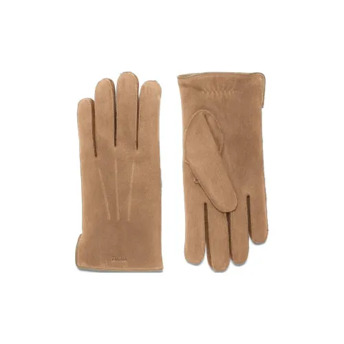 Ermenegildo Zegna Lambskin, Suede Gloves Men's
