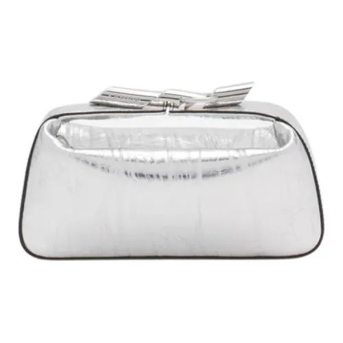 Lanvin Телячья кожа Сумка через плечо Клатч Женское Серебро