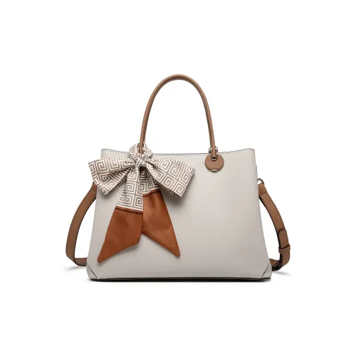 FAIRWHALE Коровья кожа Через плечо Одно плечо Сумка Обычный Women's White Индиго Лотосовый корень Пудры Черный