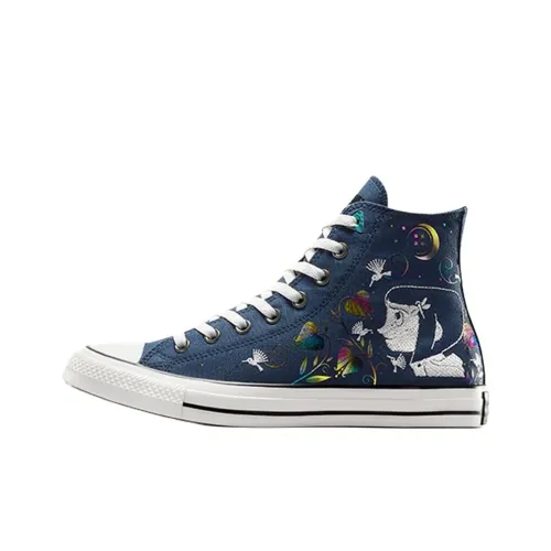 Coraline x Converse Chuck Taylor All Star High Топ Кеды Унисекс Синий Черный