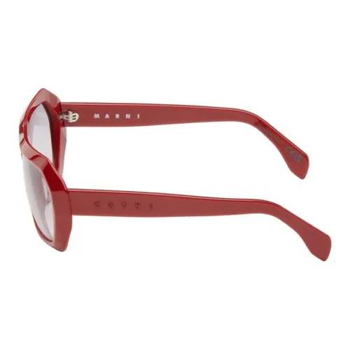 MARNI Ацетат Квадратные Солнцезащитные Очки Мужские Красные