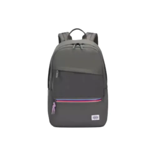 AMERICAN TOURISTER Ткань Рюкзак Средний Унисекс Черника Оливково-зеленый Черный