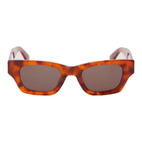 AMBUSH Квадратные солнцезащитные очки унисекс коричневые