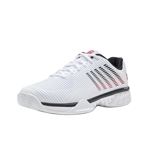 KSWISS Противоскользящие и Износостойкие Кроссовки для тенниса с Низким Верхом Женские Белые Черные