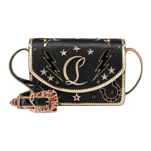 CL LUBOTING Напп-Кожа Плечевая Сумка Женская Черная