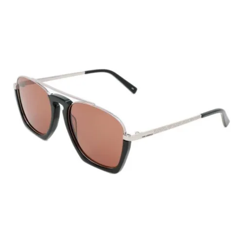 KARL LAGERFELD Aviator Солнцезащитные очки Унисекс Серебряный