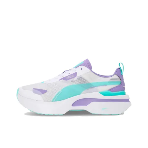 PUMA Slip-resistant Abrasion-resistant Low-top Беговые кроссовки Женские Фиолетовый Серый