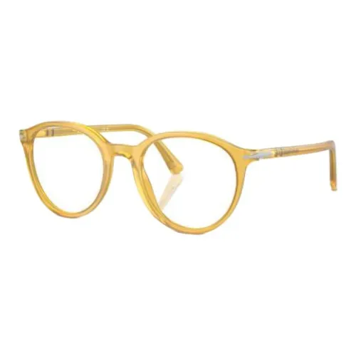 PERSOL Ацетат Овальные Оправы для очков Унисекс Золото