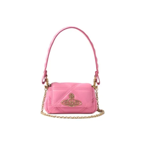 Vivienne Westwood Hazel Sheepskin Сумка через плечо Сумка Маленькая Женская Розовая