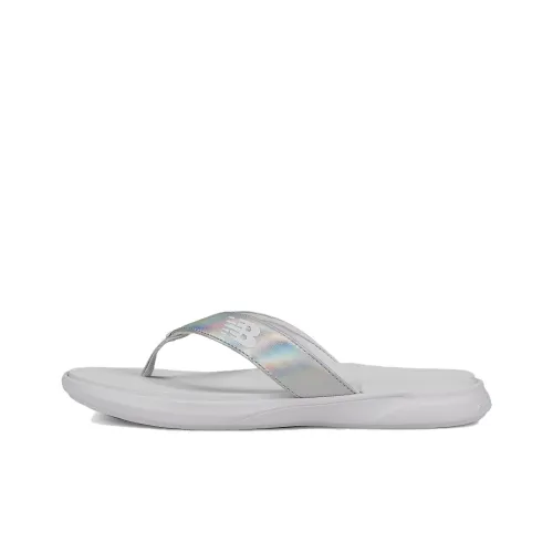 New Balance NB 340 Шлепанцы Женские Серебристый Белый