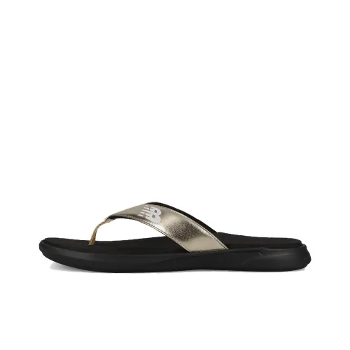 New Balance NB 340 Шлепанцы Женские Черный Золото