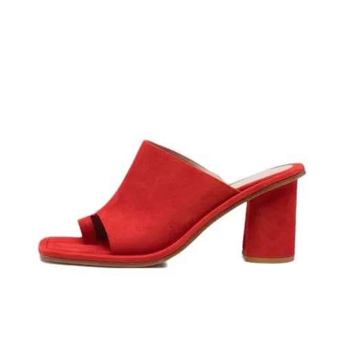 SCAROSSO Резиновая подошва устойчивая к истиранию слипоны женские красный