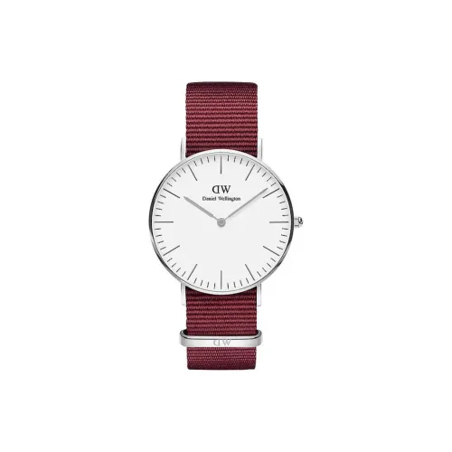 Daniel Wellington Women's Watch Кварцевый механизм NATO Ремешок 36 мм Белый Циферблат