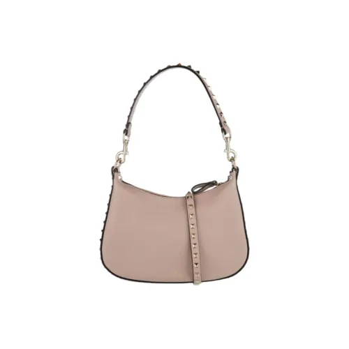 Valentino Rockstud Телячья кожа Портативная Сумка через плечо Маленькая Женская Розовая