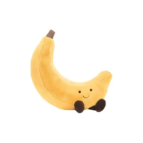 JELLYCAT Fun Food Collection Банановая Кукла Плюшевая Кукла 26 см Высота в Сидячем Позе