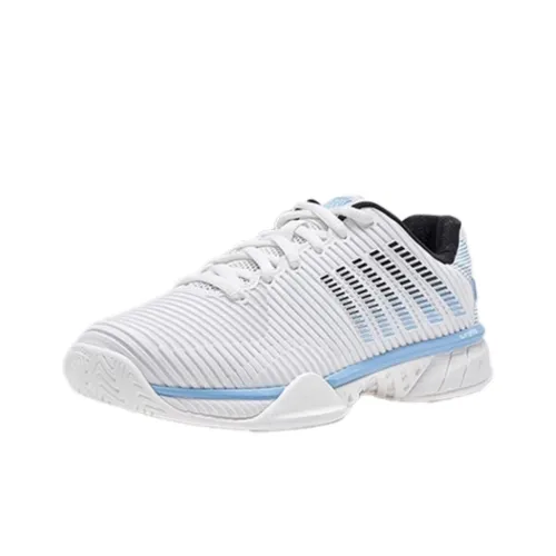 KSWISS противоскользящие низкие кроссовки для тенниса женские белые синие