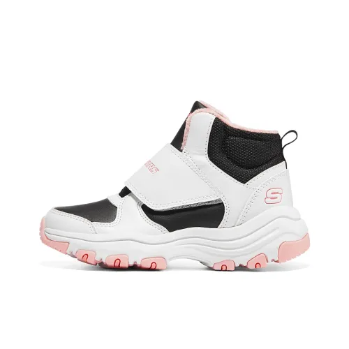 Skechers I Conik Rebound And Breathable Kids Lifestyle Shoes Black White Pink Teenagers Скекиерс I Коник Rebound И Дышащие Детские Лайфстайл Обувь Черный Белый Розовый Подростки