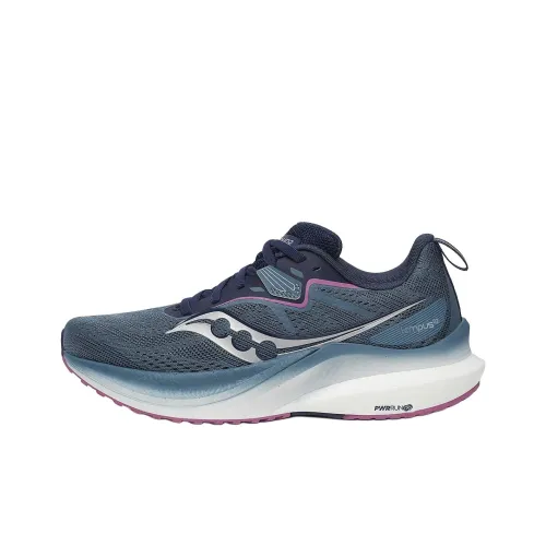 Saucony Tempus TanTu 2 Slip-Resistant Abrasion-Resistant Low-Top Беговые кроссовки Женские Blue Gray