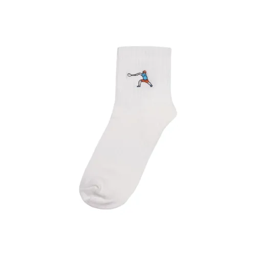 Конверс Джек Purcell Egglet Высокие носки Унисекс 1 упаковка Белый