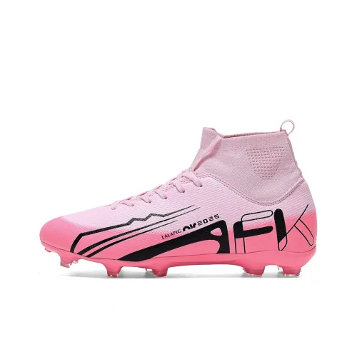 LaLapig Устойчивый к истиранию Легкий Амортизация Высокий Топ Детская Футбольная Обувь Розовая Подростки
