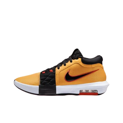 Nike Slip-resistant Abrasion-resistant Low-top Basketball Shoes Men's Yellow Black Найк Slip-resistant Abrasion-resistant Низкие кеды для баскетбола Мужские Желтый Черный