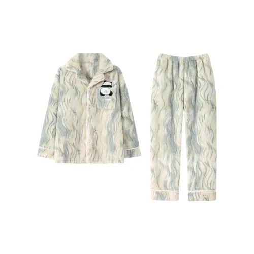 WANANNI Пижамный комплект Мужской Светло-зеленый