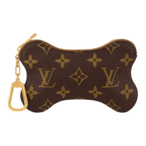 LOUIS VUITTON Покрытый холст Монетница Стандартная Женская Коричневый