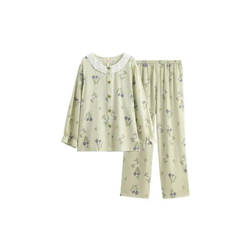 FENTENG Пижамный комплект женский светло-зеленый
