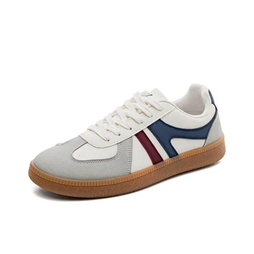 HUANQIU Противоскользящие Устойчивые к износу Легкие Низкие Кроссовки для скейтбординга Мужские Белые Серые