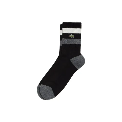 LACOSTE 1 Пачка Черные Мужские Носки до икры MID