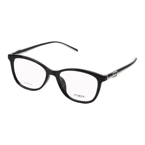 PORTS Пластиковая оправа Нерегулярной формы Оправа для очков Женская Черная