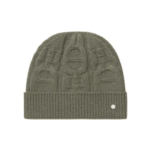 HERMES Кашемир Шапки-бини Мужской Умбра