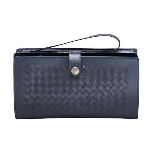 Bottega Veneta Клатч из коровьей кожи стандартный мужской синий