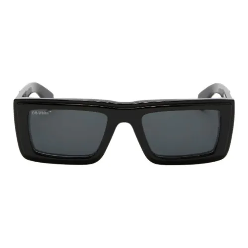 OFF Белый Ацетат Прямоугольные Солнцезащитные очки Унисекс Черный