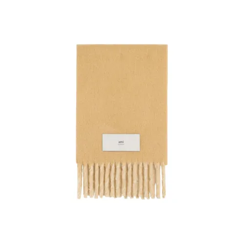 AMIPARIS Вязаные шарфы из альпаки для мужчин песочного цвета