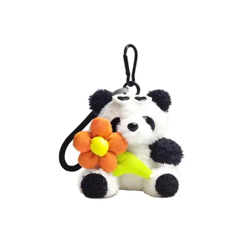 A Little Tide To Play Обнимающая Цветочный Дизайн Панда Украшение Куклы Плюшевый Брелок 11 см Высота