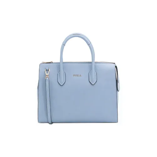 Furla Булавка Коровья кожа Тоут Сумка Сумка для покупок Сумка через плечо Сумка среднего размера Женская Синяя