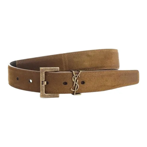 SAINT LAURENT Кожаные ремни Мужской Коричневый