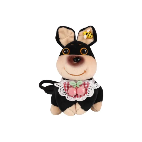 Jinnew Милый Пчелка Собака Брелок Кукла Плюшевая Подвеска 10 см Рекомендуемая Высота