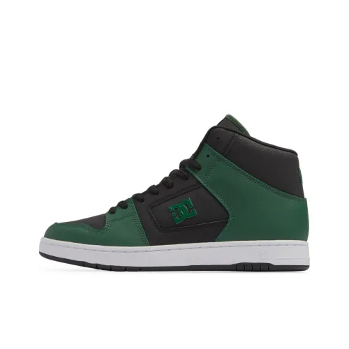 DC Shoes MANTECA 4 Slip-resistant Abrasion-resistant High-top Skateboard Shoes Men's Green Black DC Shoes MANTECA 4 Противоскользящие Износостойкие Высокие Кроссовки для скейтбординга Мужские Зеленый Черный