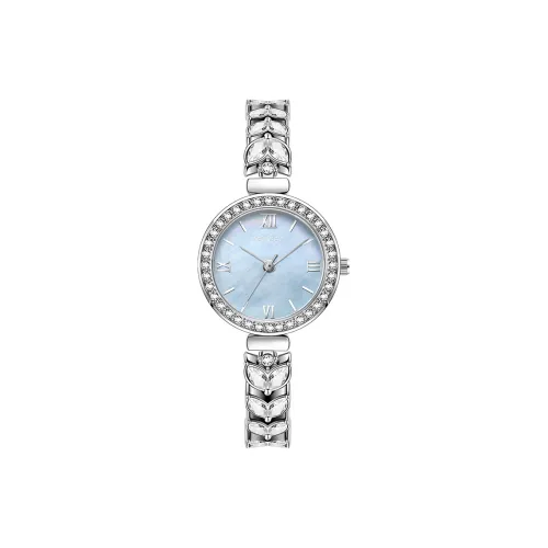 BENKEN Ocean Star Collection Жемчужная раковина Русалка Браслет Часы Кварцевый механизм Ремешок из нержавеющей стали