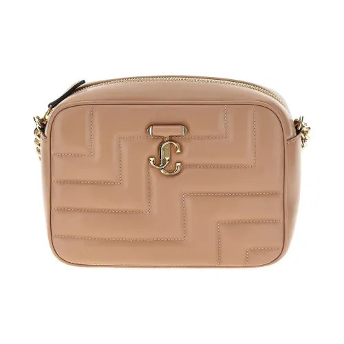 Jimmy Choo Напп Кожа Сумка через плечо Женская Розовая