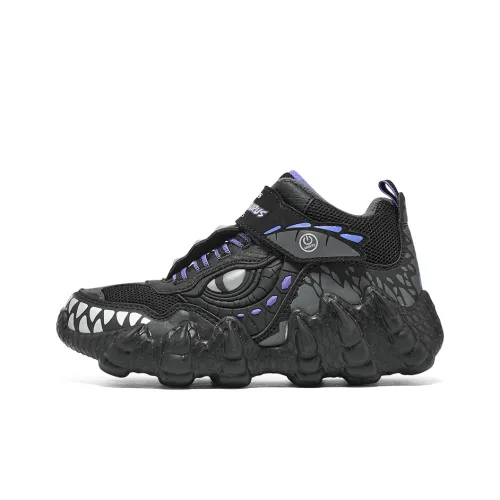 Skechers Kids' Кэжуал Низкий Топ Черный Угольный Серый Унисекс