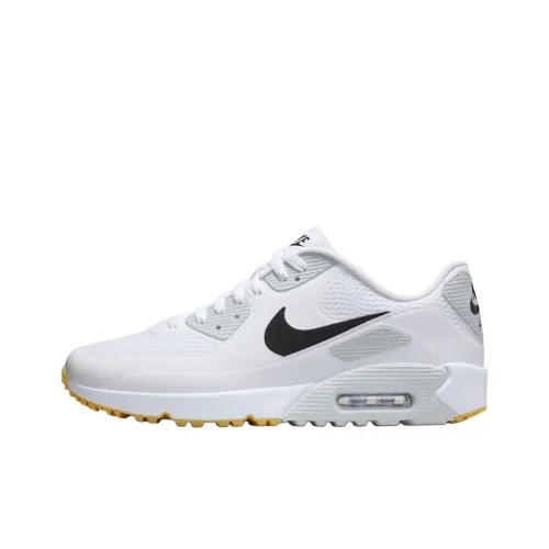 Nike Air Max 90 Low Топ Беговые кроссовки Унисекс Белый черный