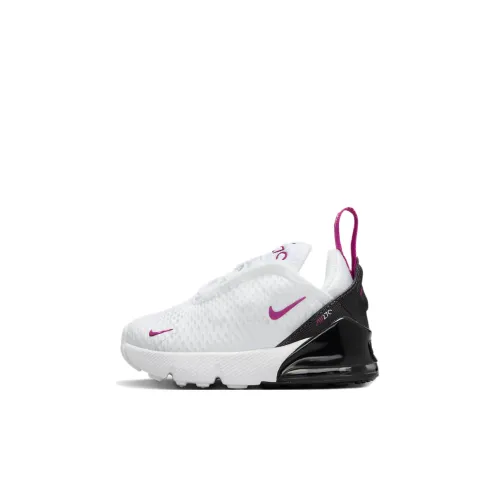 Nike Air Max 270 Амортизация и Дышащий Низкий Топ Обувь для малышей Белый Infant и Toddler