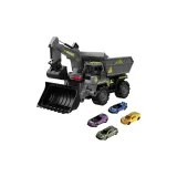 Черный Трансформируемый Инженерный Транспорт +4 Маленькие Автомобили